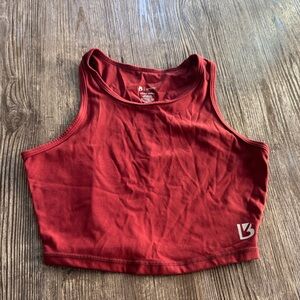 Buffbunny Brick Red Cropped Tank Top